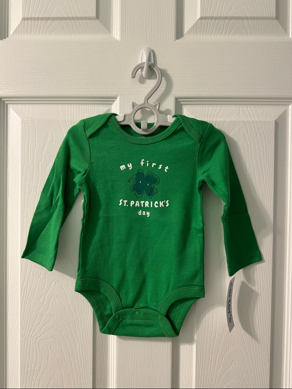 Carter's 'My First St. Patrick's Day' Long-Sleeve Baby Onesie